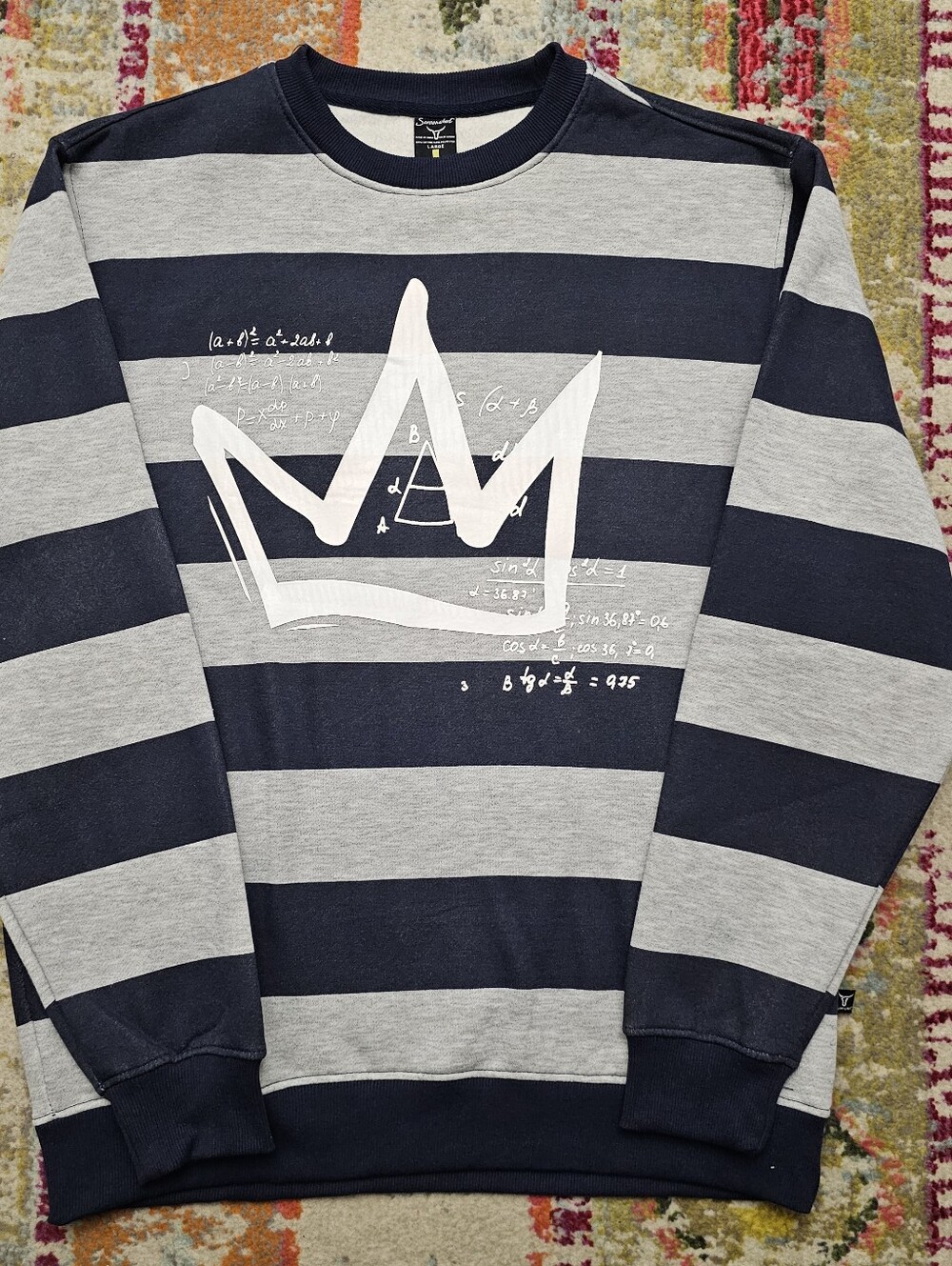 Screenshot Crewneck Sweatshirt Mens Large Hipster Teacher Calculus Trigonometry